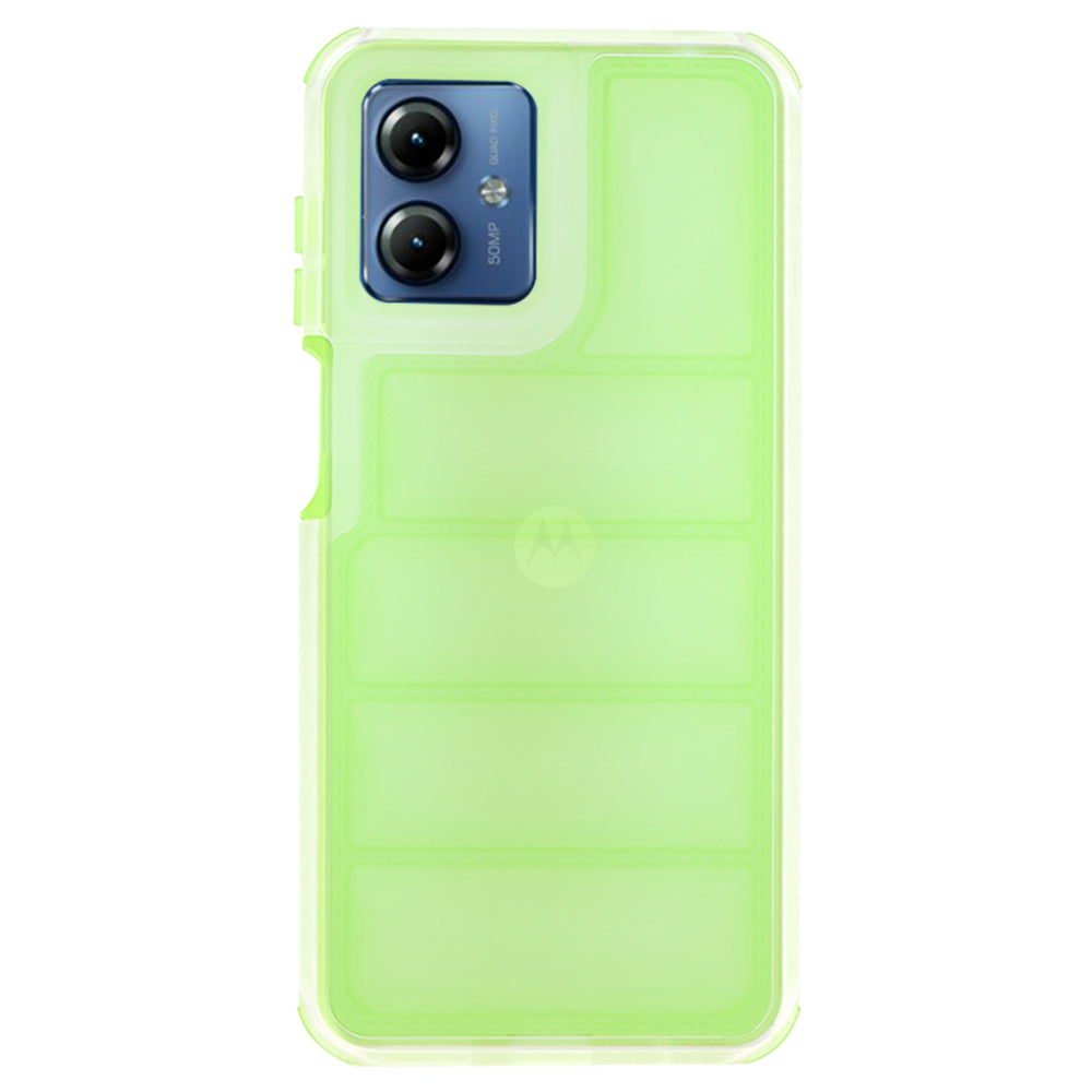 Cover til Motorola Moto G14, Techsuit, Wave Shield, Grøn