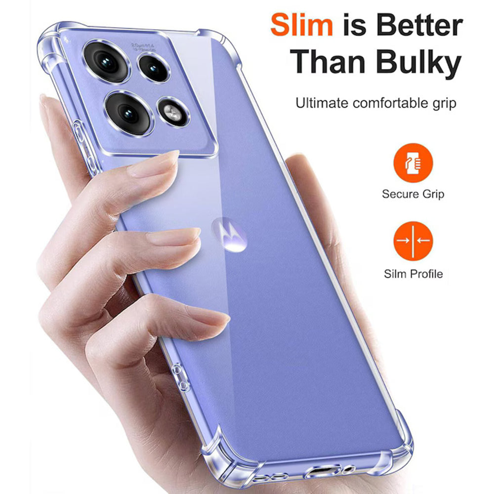 Cover til Motorola Moto G15 / G15 Power, Techsuit, Stødabsorberende Klar, Transparent