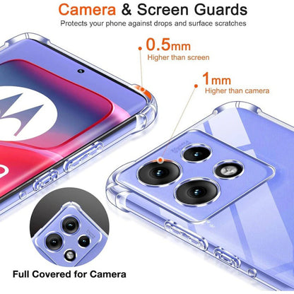 Cover til Motorola Moto G15 / G15 Power, Techsuit, Stødabsorberende Klar, Transparent