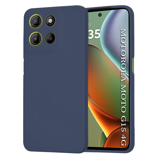 Cover til Motorola Moto G15 / G15 Power, Techsuit, SoftFlex, Marineblå