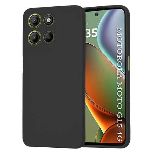 Cover til Motorola Moto G15 / G15 Power, Techsuit, SoftFlex, Sort