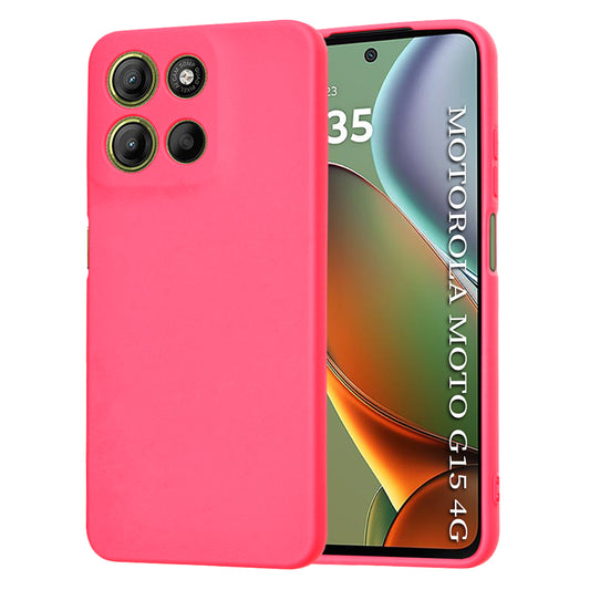 Cover til Motorola Moto G15 / G15 Power, Techsuit, SoftFlex, Mørk Rosa