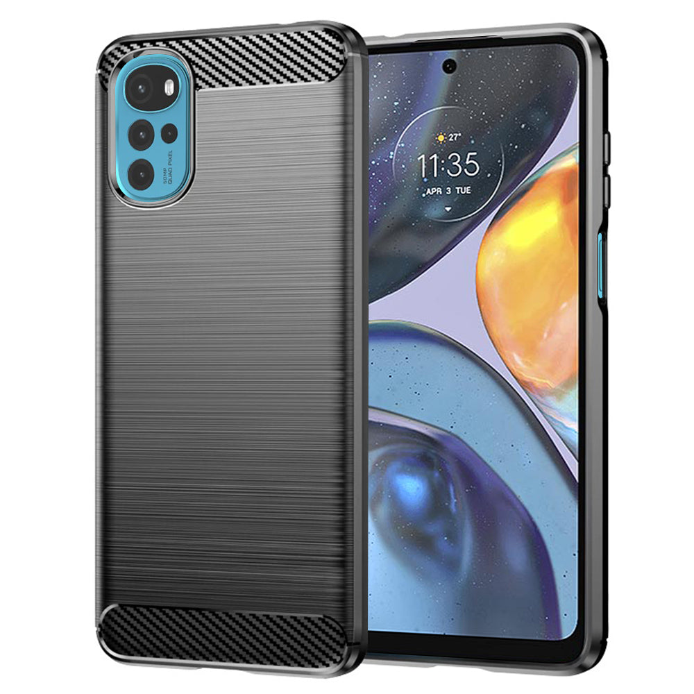 Cover til Motorola Moto G22, Techsuit, Carbon, Sort
