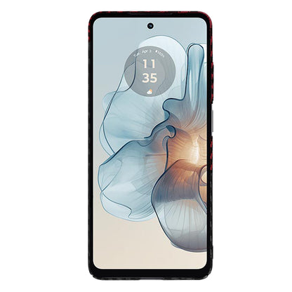 Cover til Motorola Moto G24 Power, Techsuit, Carbonite FiberShell, Sort Rød