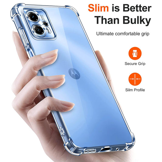 Cover til Motorola Moto G24 Power, Techsuit, Stødabsorberende Klar, Transparent