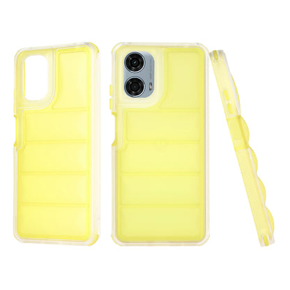 Cover til Motorola Moto G24 Power, Techsuit, Wave Shield, Gul