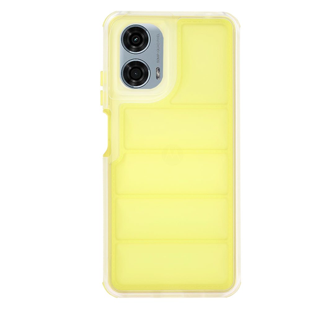 Cover til Motorola Moto G24 Power, Techsuit, Wave Shield, Gul