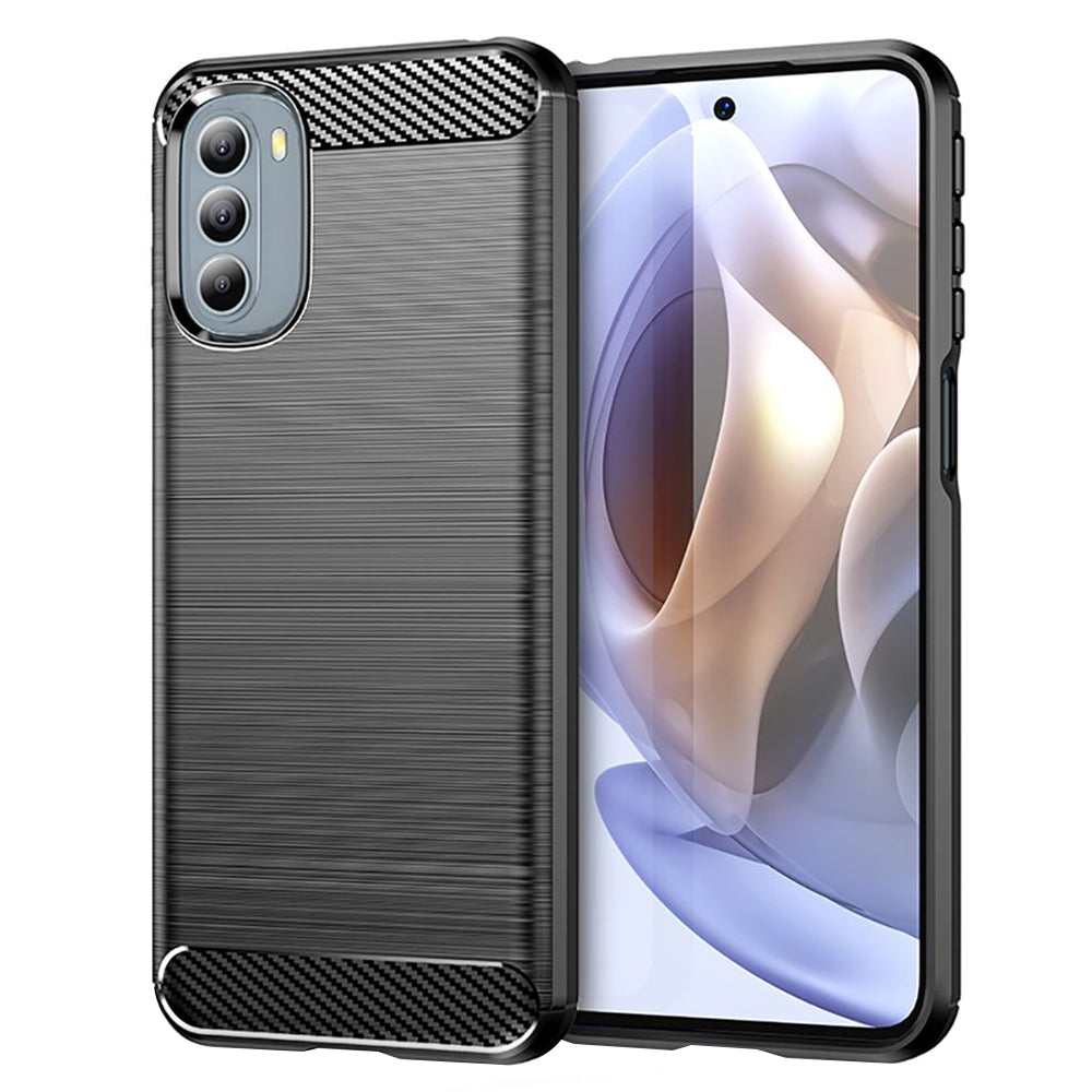 Cover til Motorola Moto G31 / G41, Techsuit, Carbon, Sort
