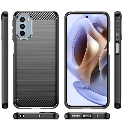 Cover til Motorola Moto G31 / G41, Techsuit, Carbon, Sort