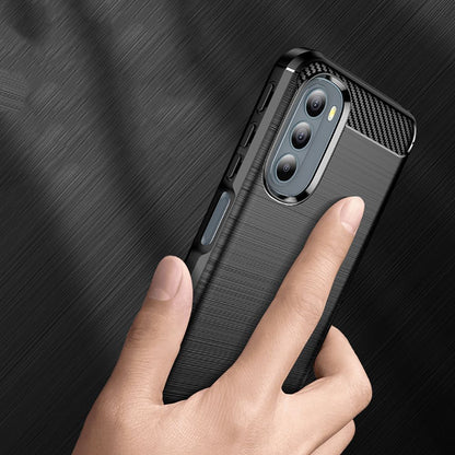 Cover til Motorola Moto G31 / G41, Techsuit, Carbon, Sort