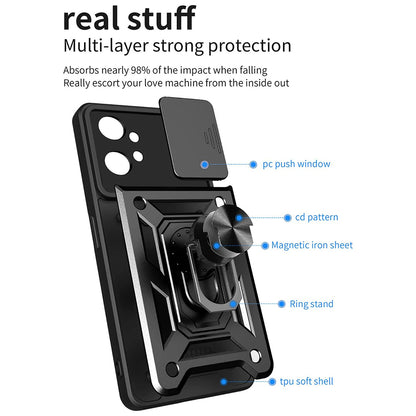 Cover til Motorola Moto G32, Techsuit, CamShield, Sort