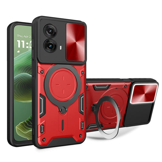 Cover til Motorola Moto G35, Techsuit, CamGuard Pro, Rød