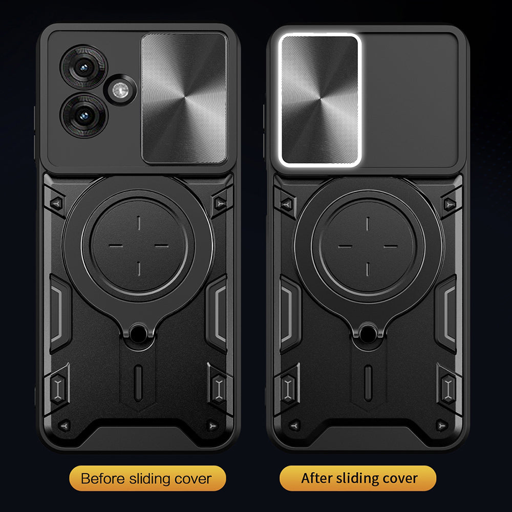 Cover til Motorola Moto G35, Techsuit, CamGuard Pro, Lyserød Guld