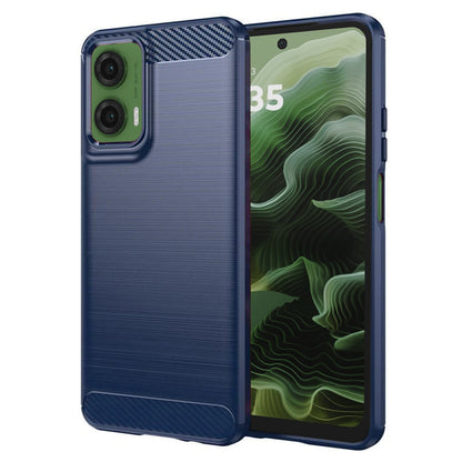 Cover til Motorola Moto G35, Techsuit, Carbon, Blå