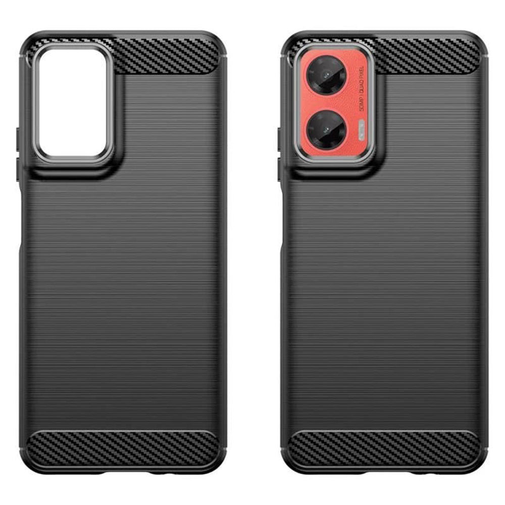 Cover til Motorola Moto G35, Techsuit, Carbon, Sort