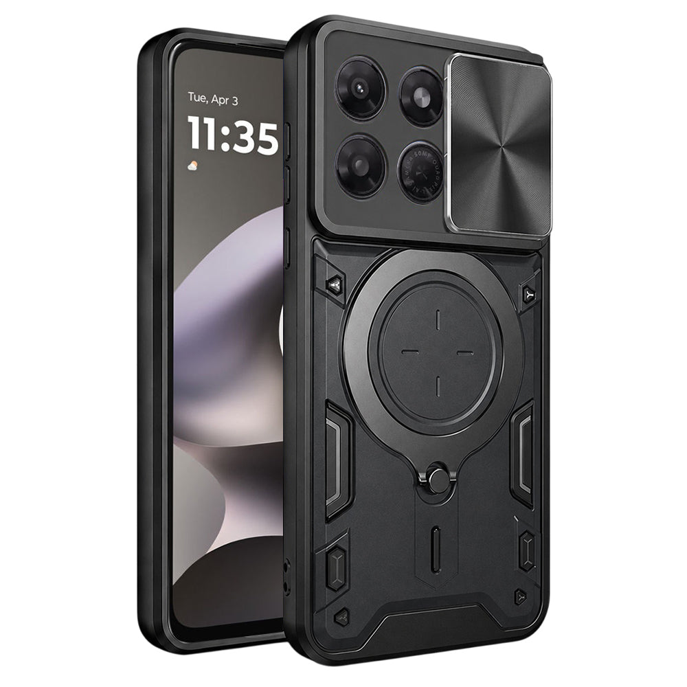 Cover til Motorola Moto G37 Power, Techsuit, CamGuard Pro, Sort