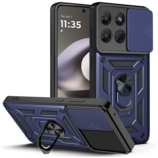 Cover til Motorola Moto G37 Power, Techsuit, CamShield, Blå
