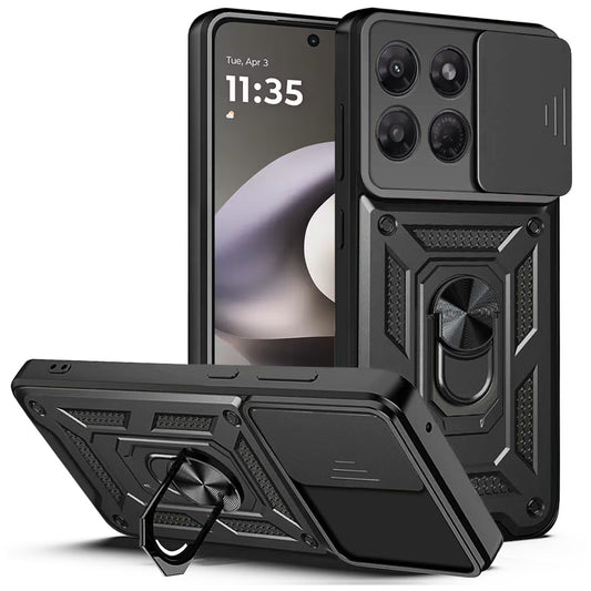 Cover til Motorola Moto G37 Power, Techsuit, CamShield, Sort