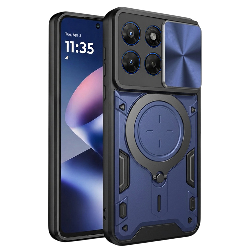 Cover til Motorola Moto G47 / G37, Techsuit, CamGuard Pro, Blå