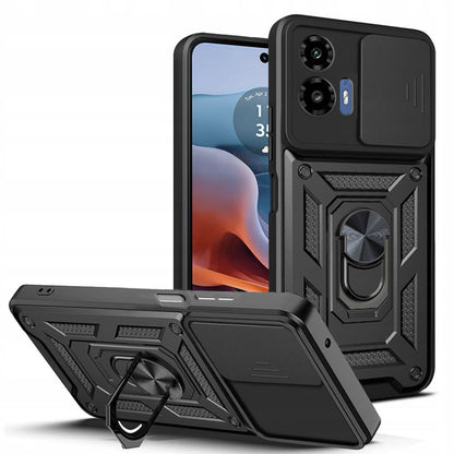 Cover til Motorola Moto G45 / G34, Techsuit, CamShield, Sort