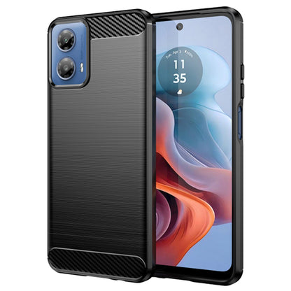 Cover til Motorola Moto G45 / G34, Techsuit, Carbon, Sort