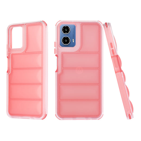 Cover til Motorola Moto G45 / G34, Techsuit, Wave Shield, Rød