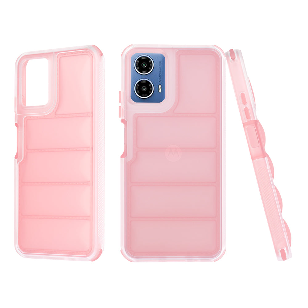 Cover til Motorola Moto G45 / G34, Techsuit, Wave Shield, Pink
