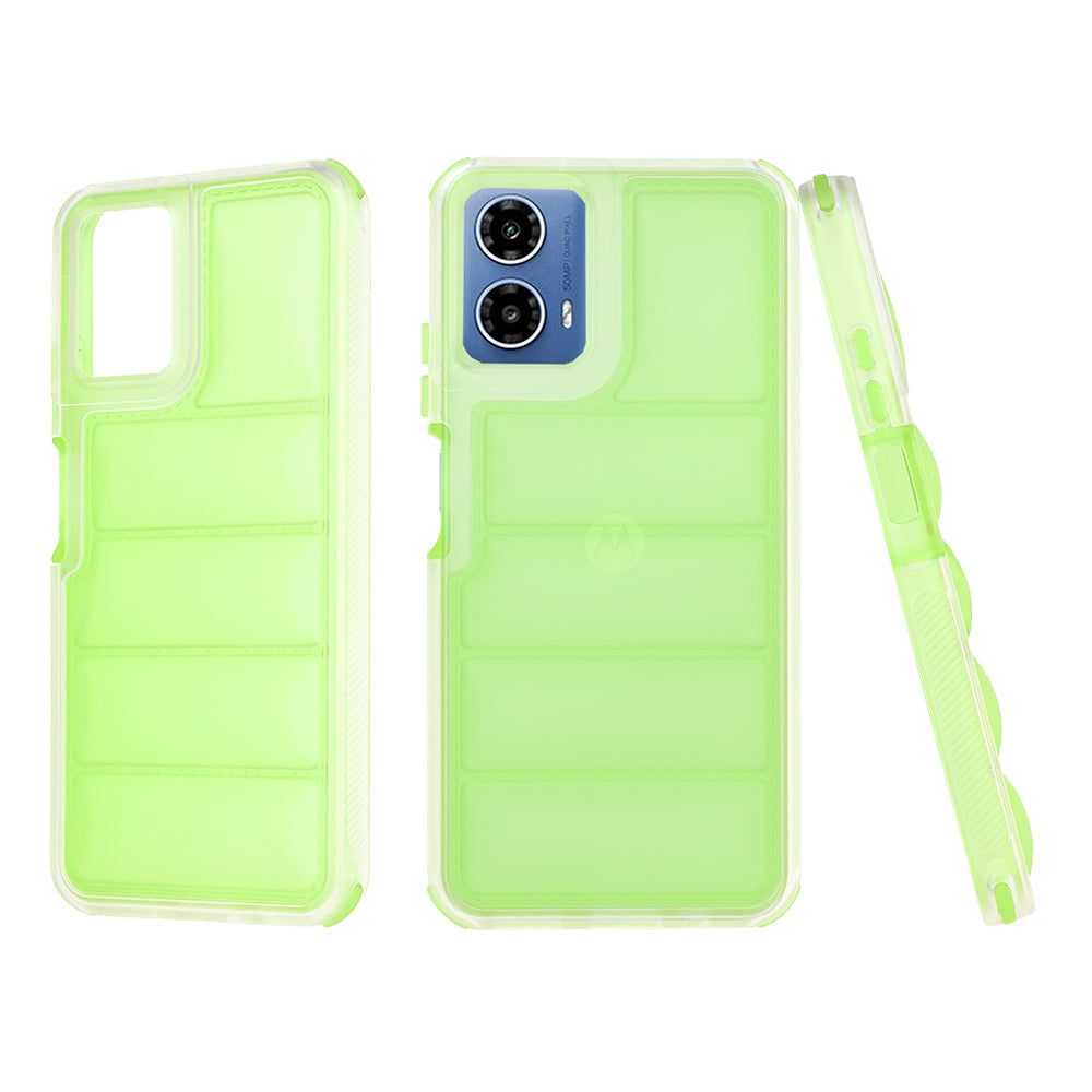 Cover til Motorola Moto G45 / G34, Techsuit, Wave Shield, Grøn