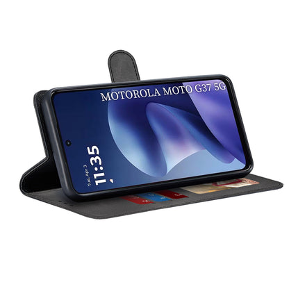 Cover til Motorola Moto G47 / G37 Power / G37, Techsuit, Diary Book, Sort