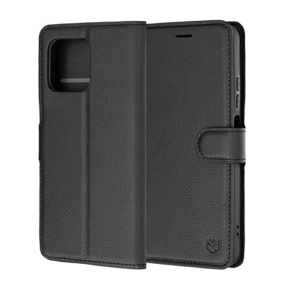 Cover til Motorola Moto G47 / G37 Power / G37, Techsuit, Læder Folio, Sort