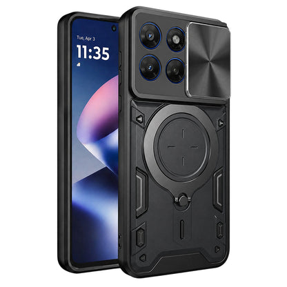 Cover til Motorola Moto G47 / G37, Techsuit, CamGuard Pro, Sort