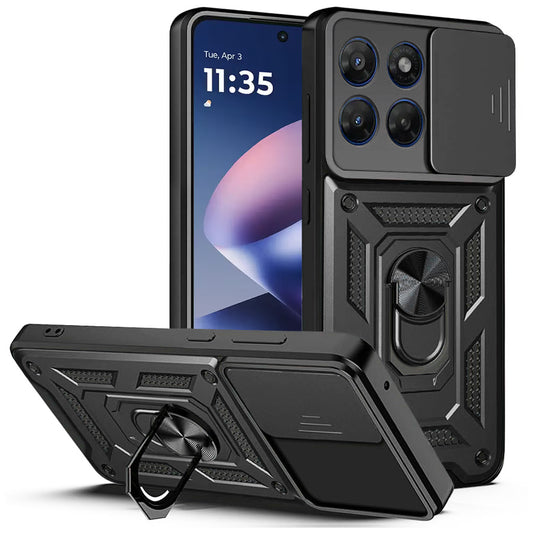 Cover til Motorola Moto G47 / G37, Techsuit, CamShield, Sort