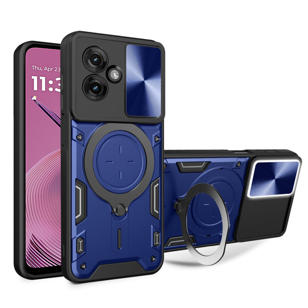 Cover til Motorola Moto G55, Techsuit, CamGuard Pro, Blå