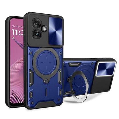 Cover til Motorola Moto G55, Techsuit, CamGuard Pro, Blå