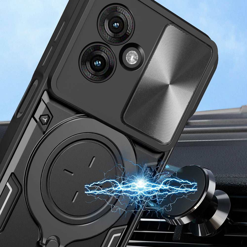 Cover til Motorola Moto G55, Techsuit, CamGuard Pro, Blå