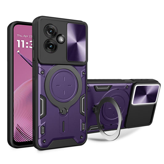 Cover til Motorola Moto G55, Techsuit, CamGuard Pro, Lilla