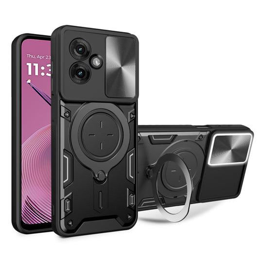 Cover til Motorola Moto G55, Techsuit, CamGuard Pro, Sort