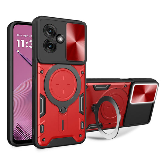 Cover til Motorola Moto G55, Techsuit, CamGuard Pro, Rød