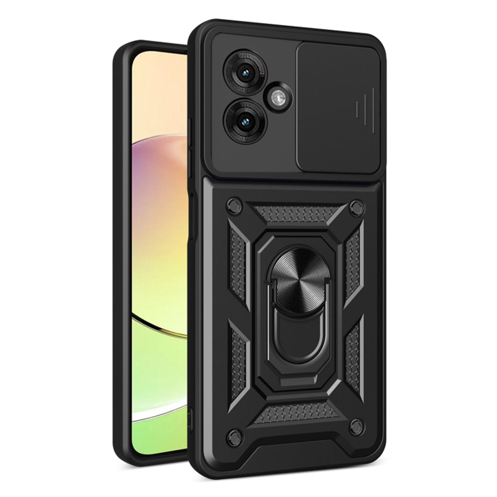 Cover til Motorola Moto G55, Techsuit, CamShield, Sort