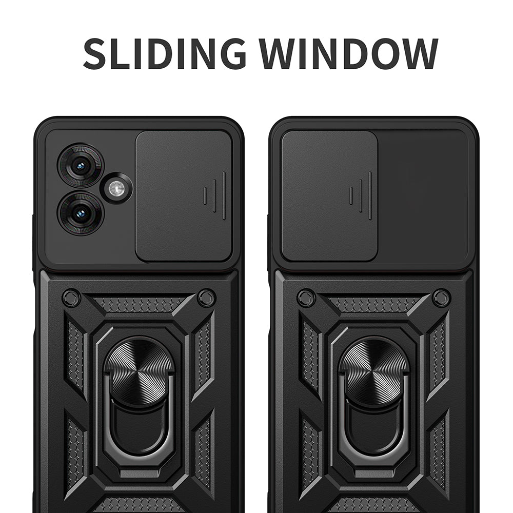 Cover til Motorola Moto G55, Techsuit, CamShield, Sort