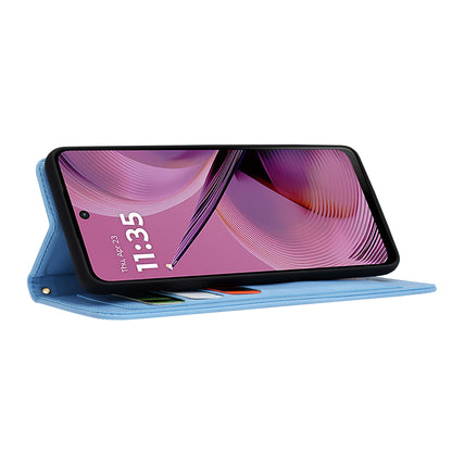 Cover til Motorola Moto G55, Techsuit, FlipCraft, Blå