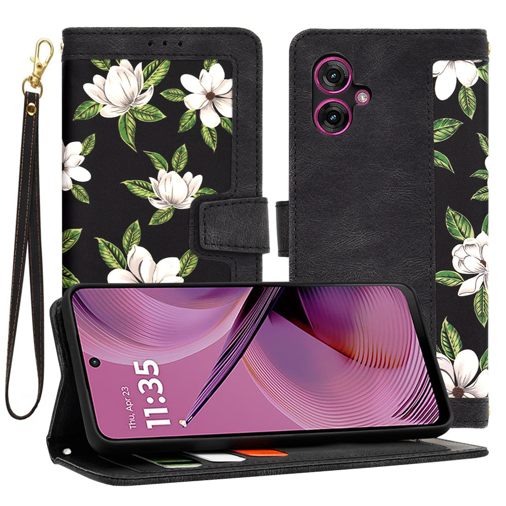 Cover til Motorola Moto G55, Techsuit, FlipCraft, Sort