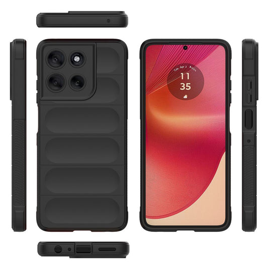 Cover til Motorola Moto G56, Techsuit, Magic Shield, Sort