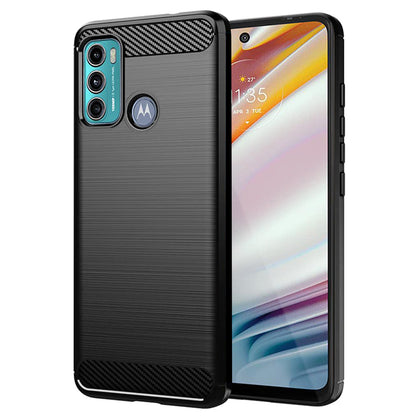 Cover til Motorola Moto G60, Techsuit, Carbon, Sort