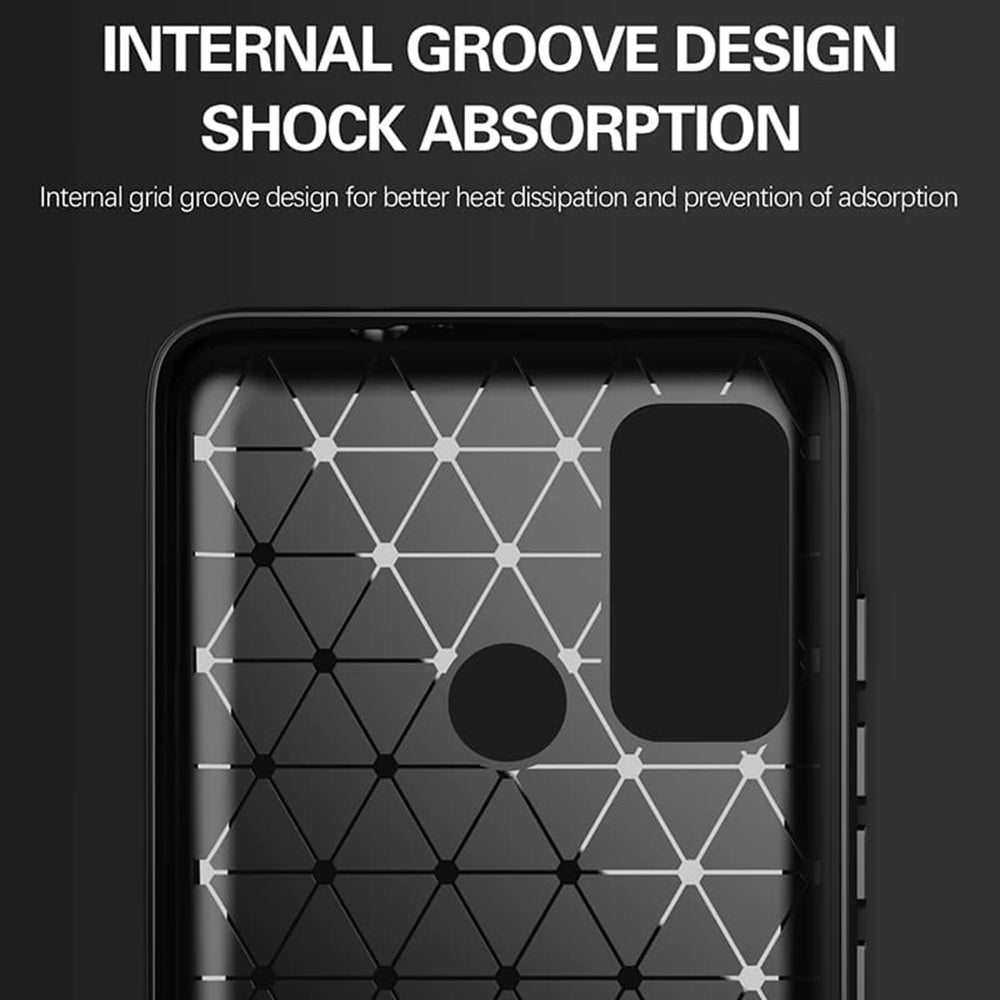 Cover til Motorola Moto G60, Techsuit, Carbon, Sort
