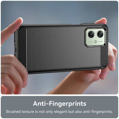 Cover til Motorola Moto G64 / G54 Power Edition / G54, Techsuit, Carbon, Sort