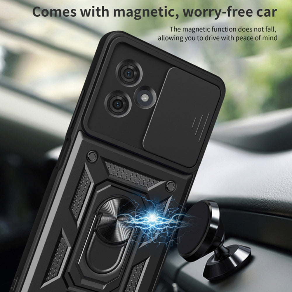 Cover til Motorola Moto G64 / G54 Power Edition, Techsuit, CamShield, Sort