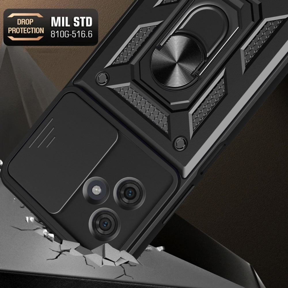 Cover til Motorola Moto G64 / G54 Power Edition, Techsuit, CamShield, Sort