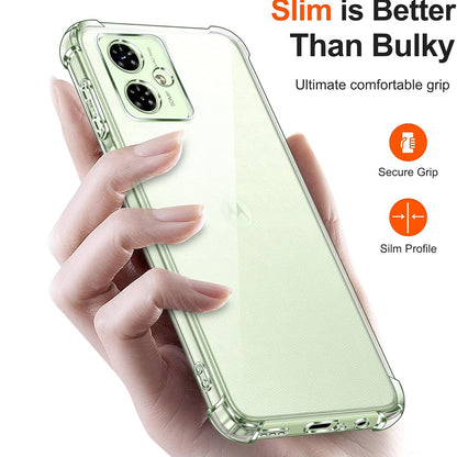 Case for Motorola Moto G64 / G54 Power Edition, Techsuit, Shockproof Clear, Transparent