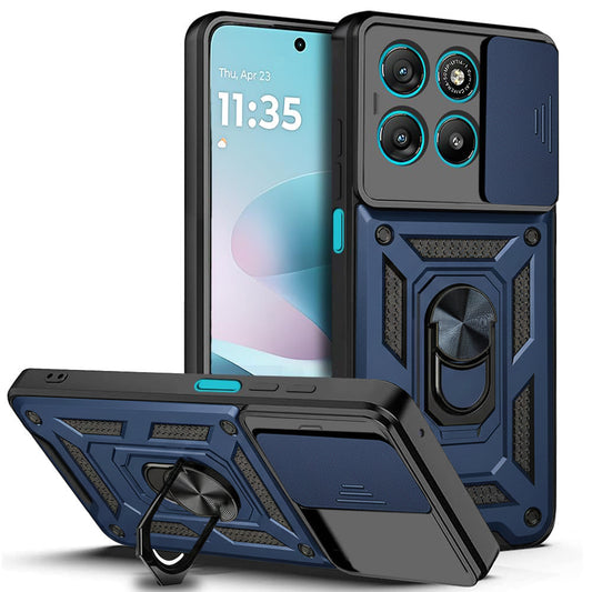 Etui til Motorola Moto G67 Power / G57 Power, Techsuit, CamShield, Blå